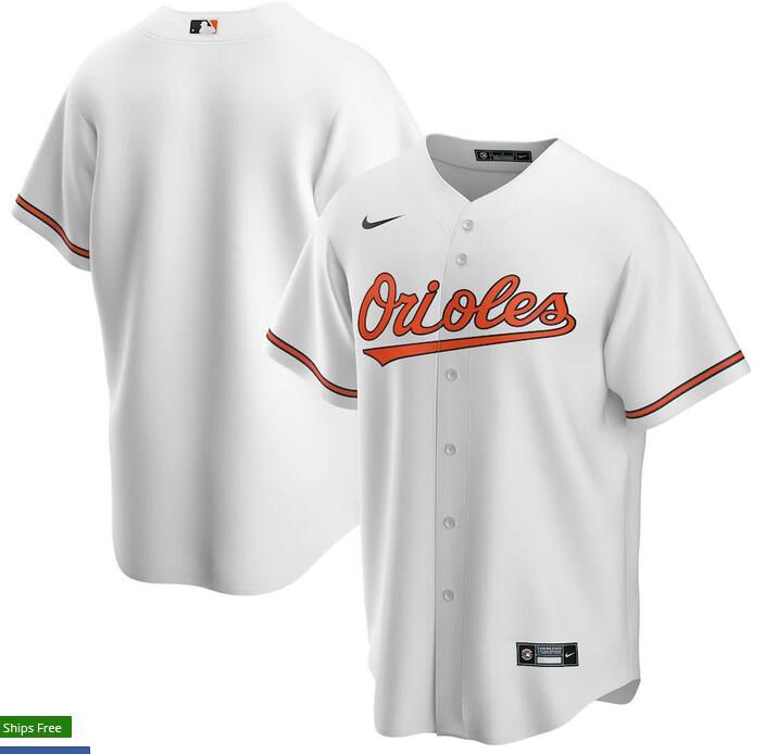 Mens Baltimore Orioles Nike White Home Replica Team MLB Jerseys